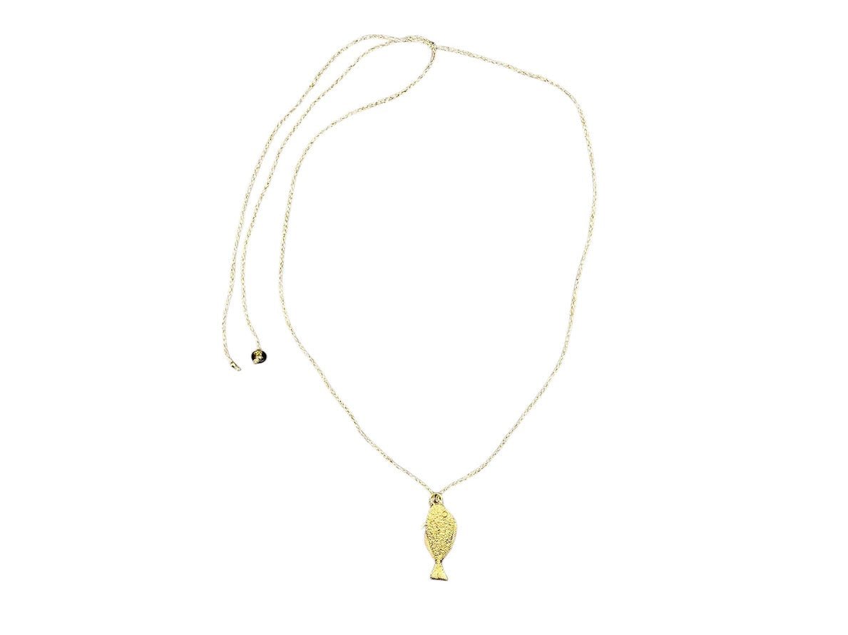 Gold Sole Fish Necklace