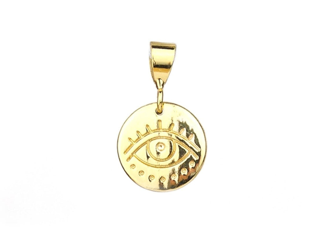 Gold Mini Evil Eye Charm