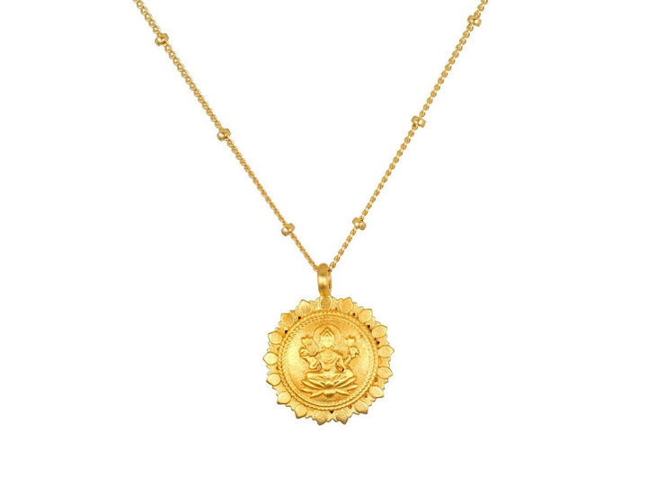 Gold Lakshmi Necklace