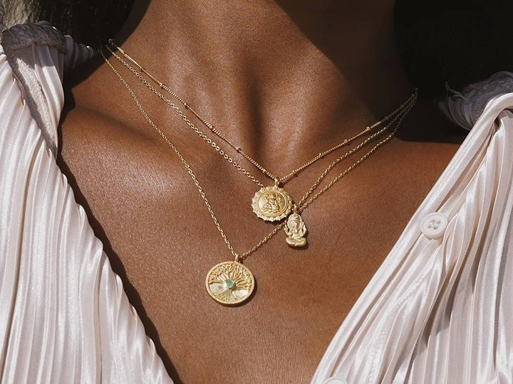 Gold Lakshmi Necklace
