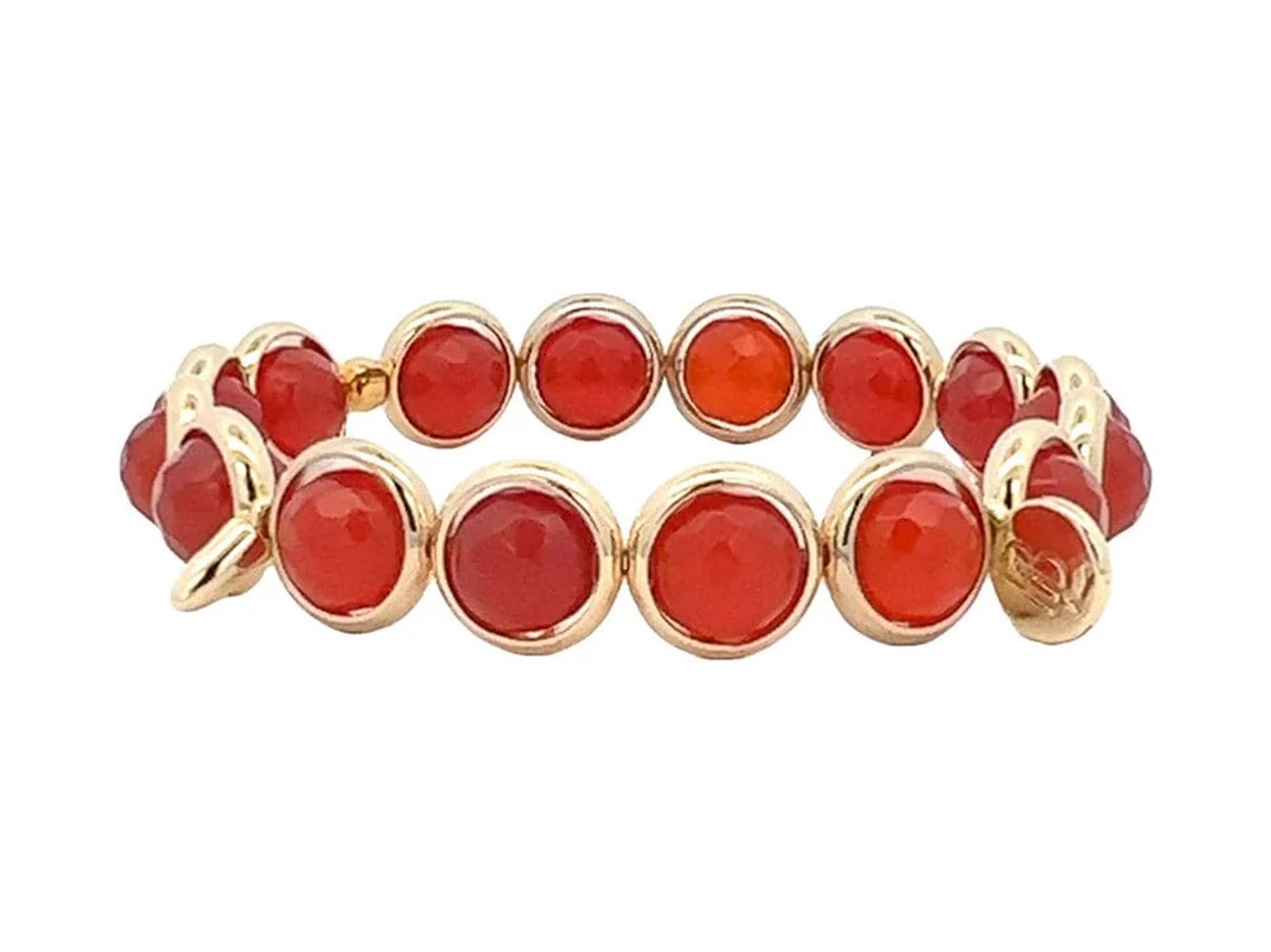 Carnelian Bracelet with Spikes
