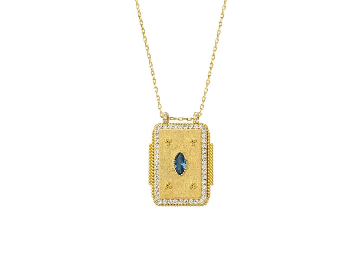 Gold Snake Charm Necklace
