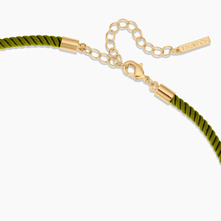 Moss Silk Cord Necklace