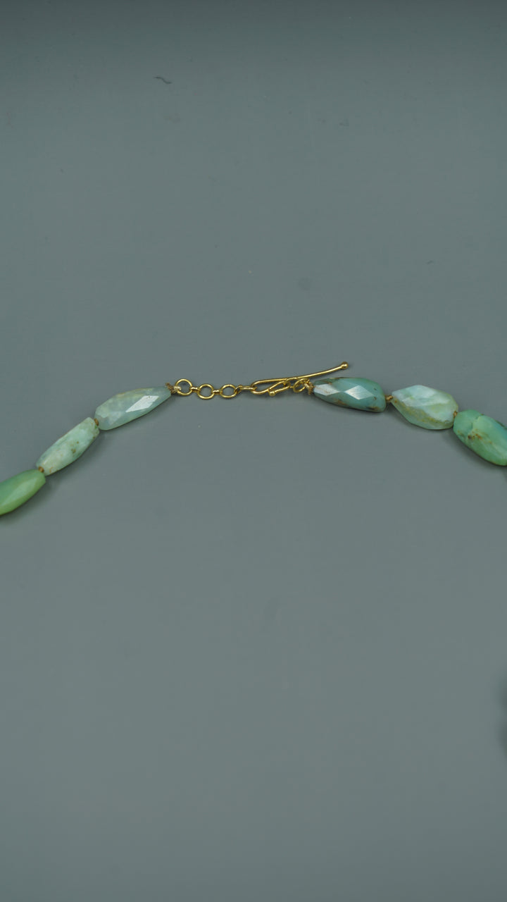 18k Peruvian Opal Necklace