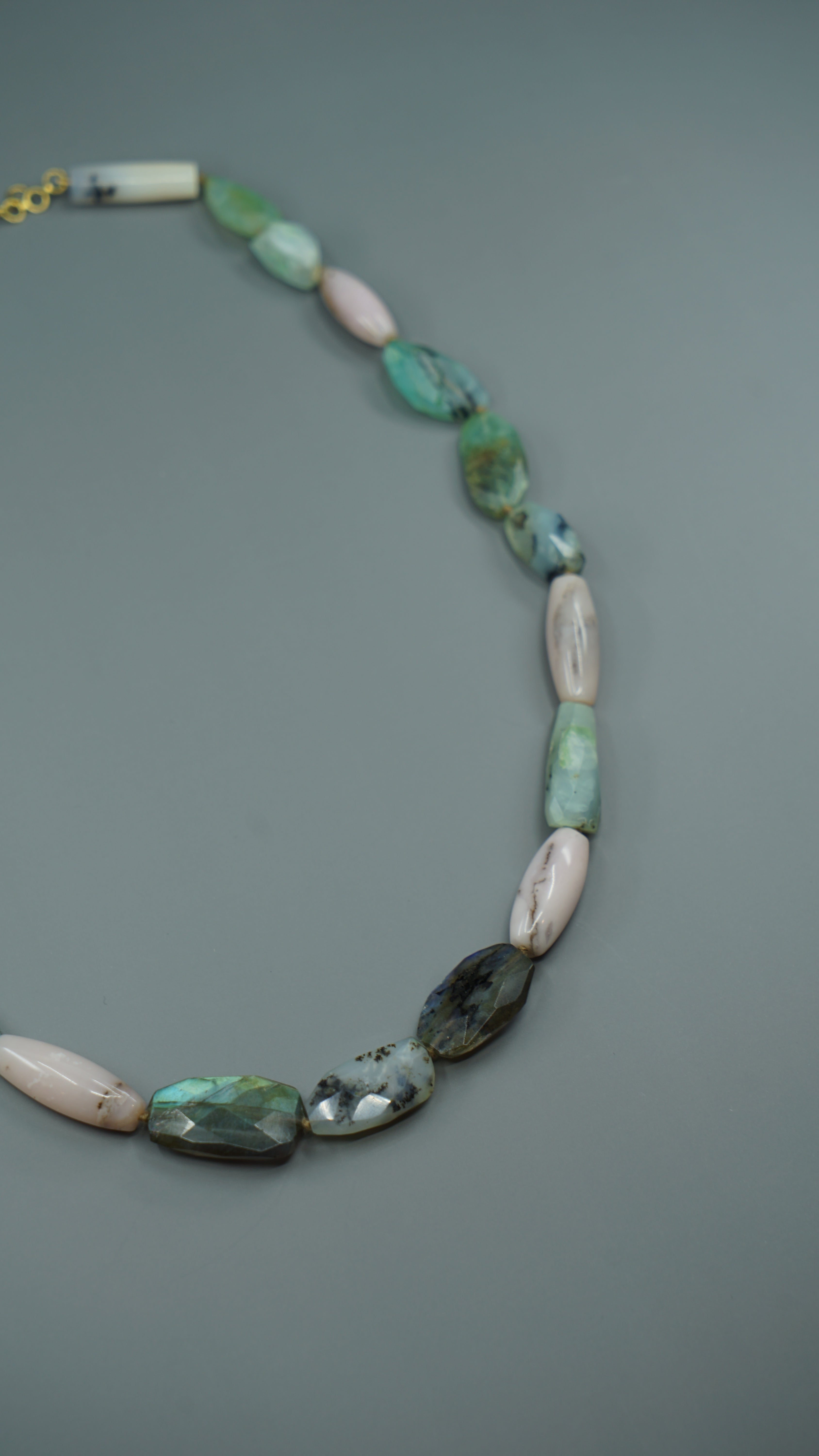 18k Multiple Gemstone Necklace