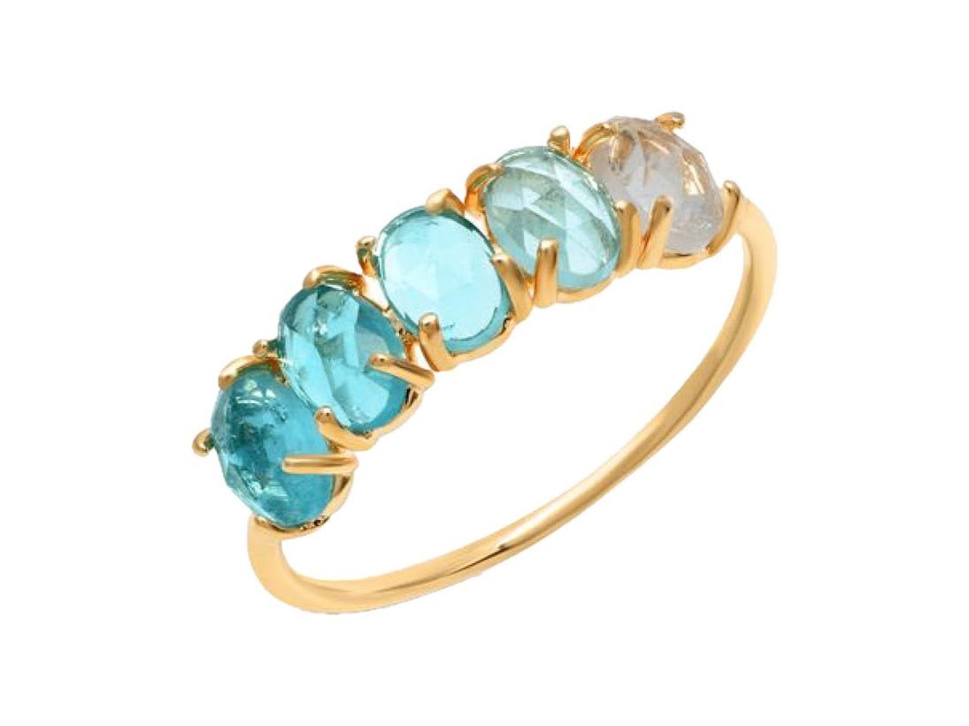 Aqua Ombre Ring