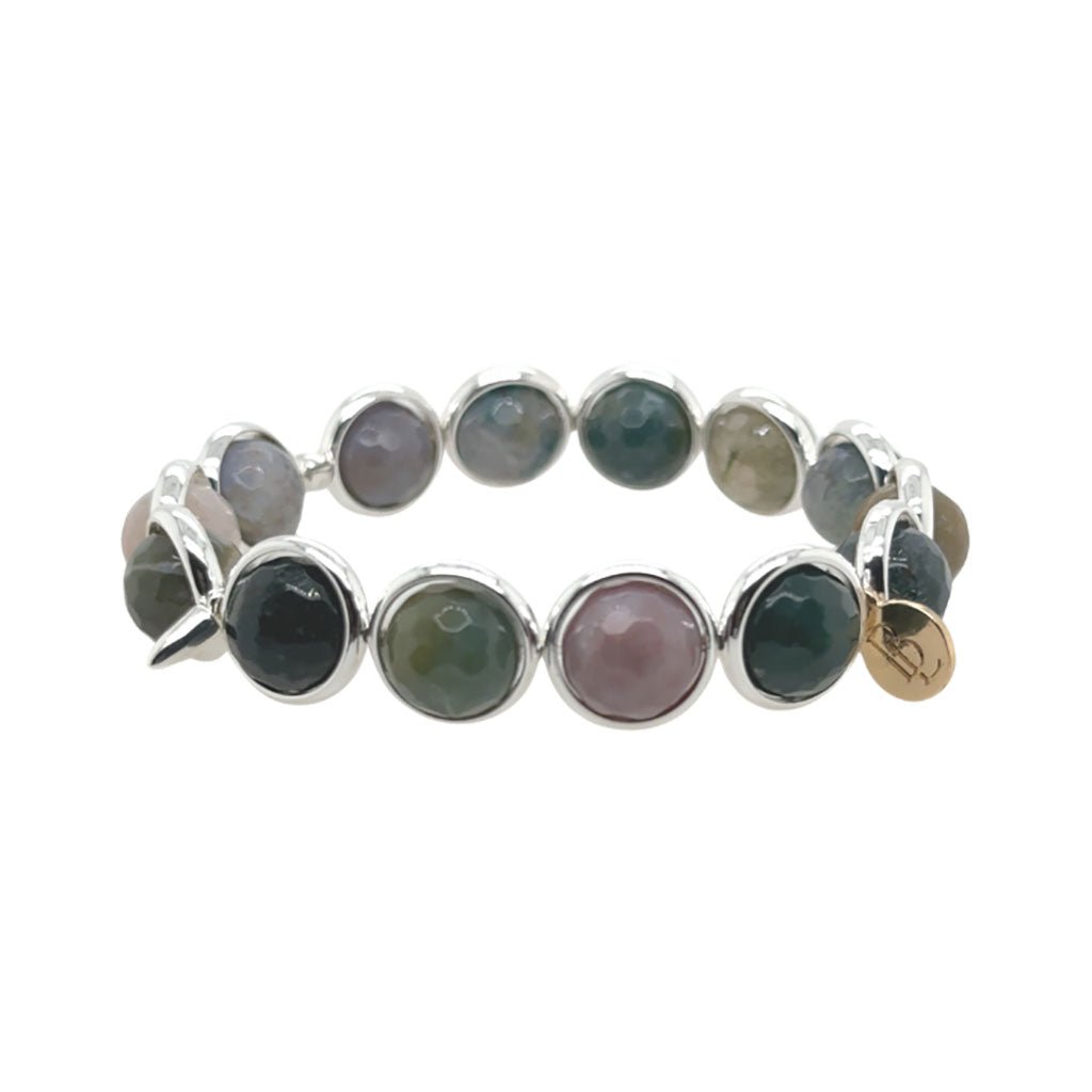 Faceted Indian Agate Bracelet