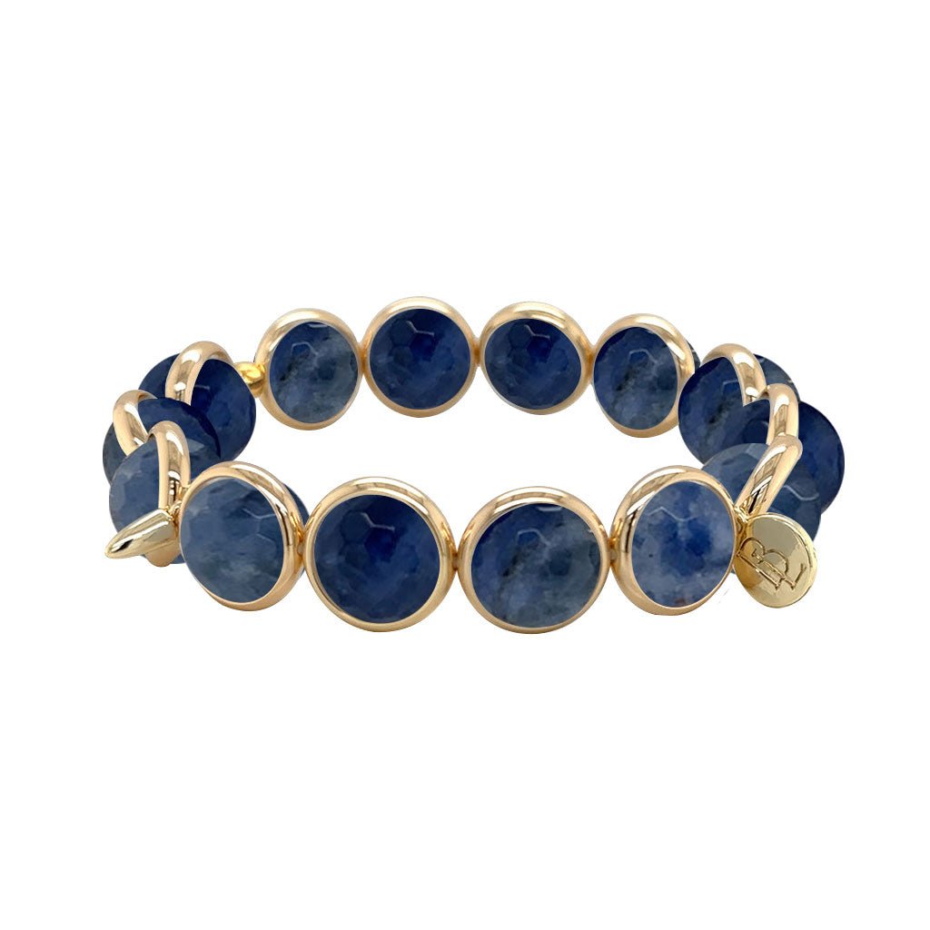 Sodalite Bracelet with Spikes