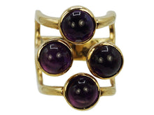 Load image into Gallery viewer, 1970s Cabochon Amethyst Ring

