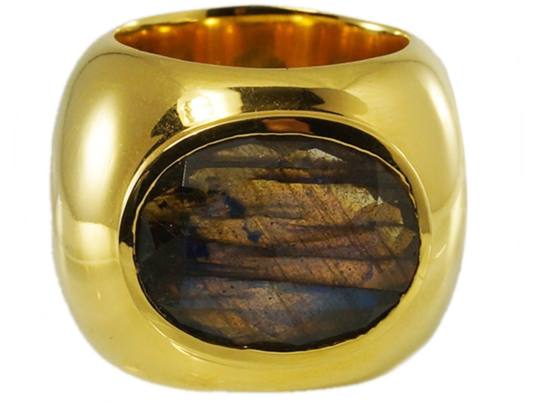 Labradorite Fat Tube Ring