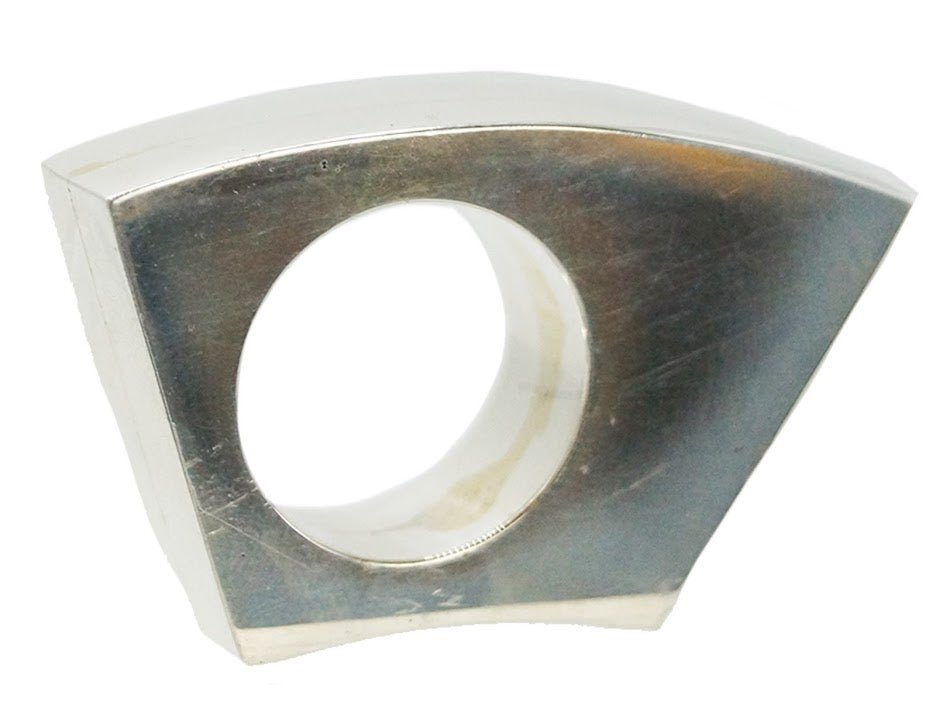 SS Wide Bent Ring