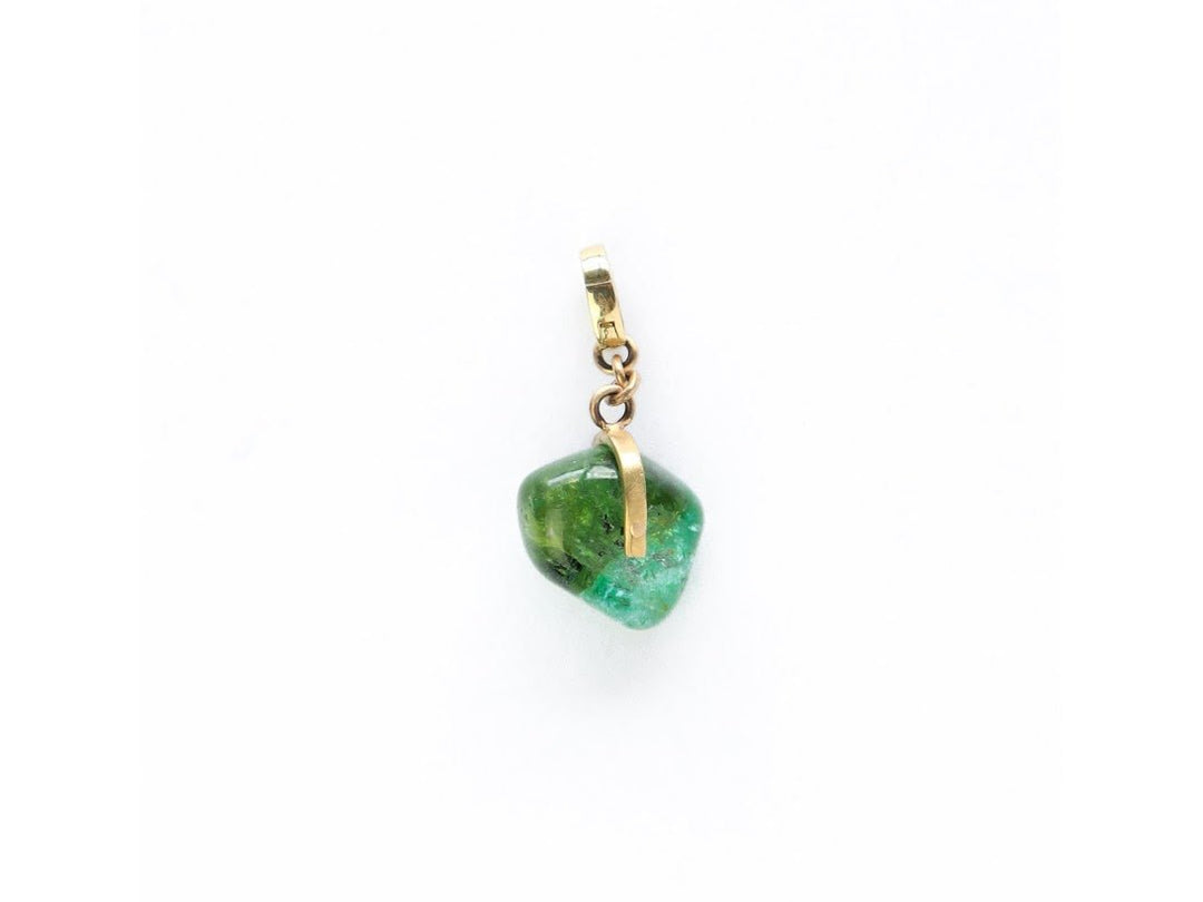 18k Bi-Color Tourmaline Charm