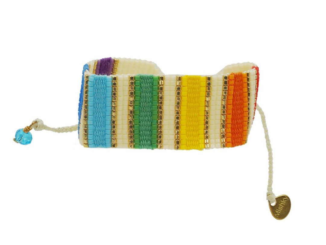 Ivory Vertical Rainbow Bracelet