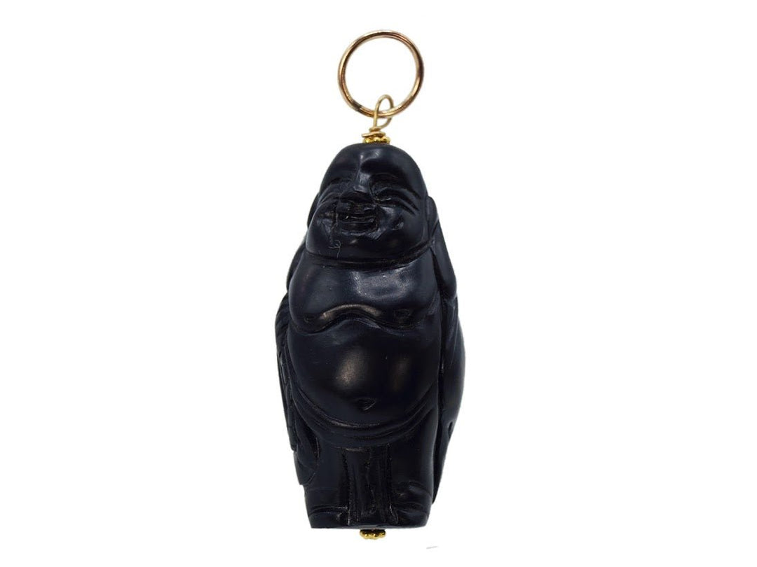 Black Wood Buddha Charm