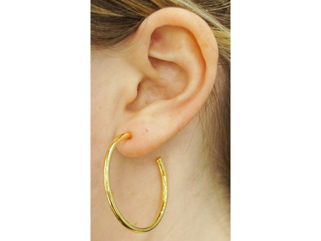 40mm Tube Hoop Earrings