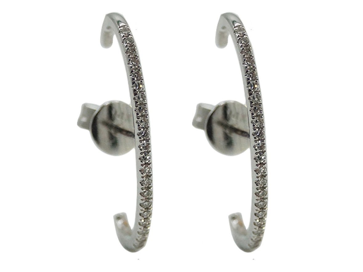 14k Diamonds Loop-Over Earrings