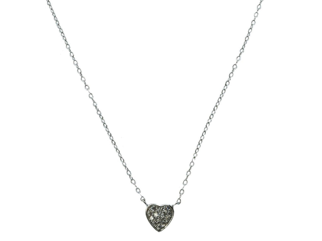 Mini CZ Heart Necklace