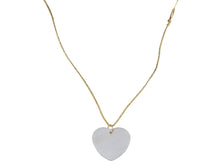 Load image into Gallery viewer, MOP Heart on Threaded Necklace
