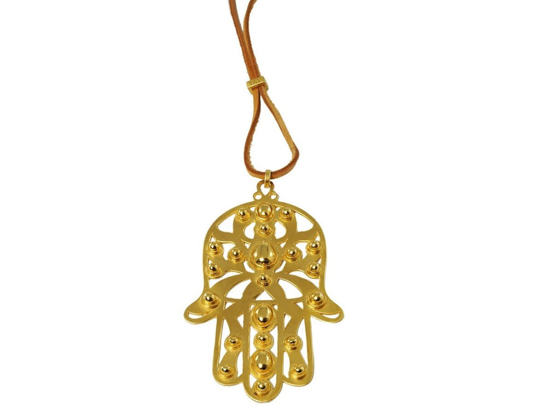 Large Hamsa Pendant Necklace