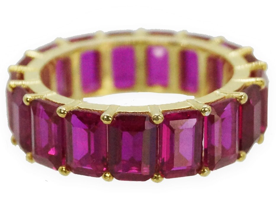 Faux Ruby Band Ring