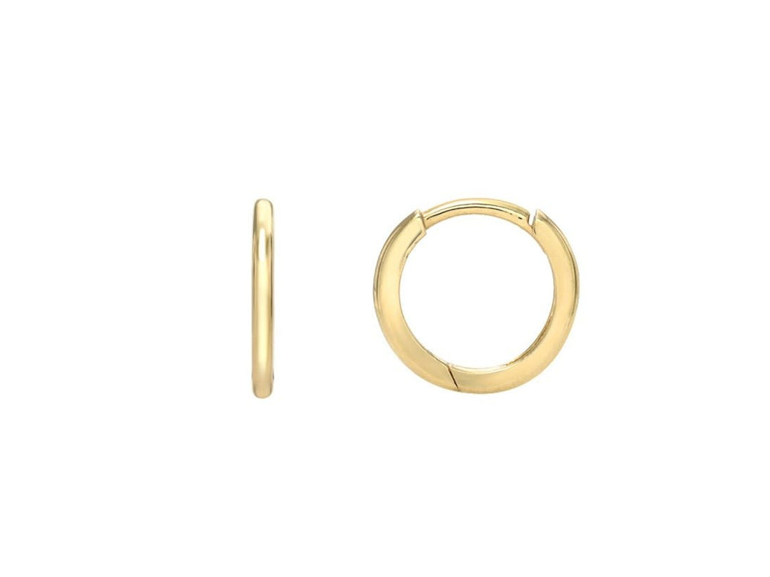 14k Small Gold Huggie Hoops