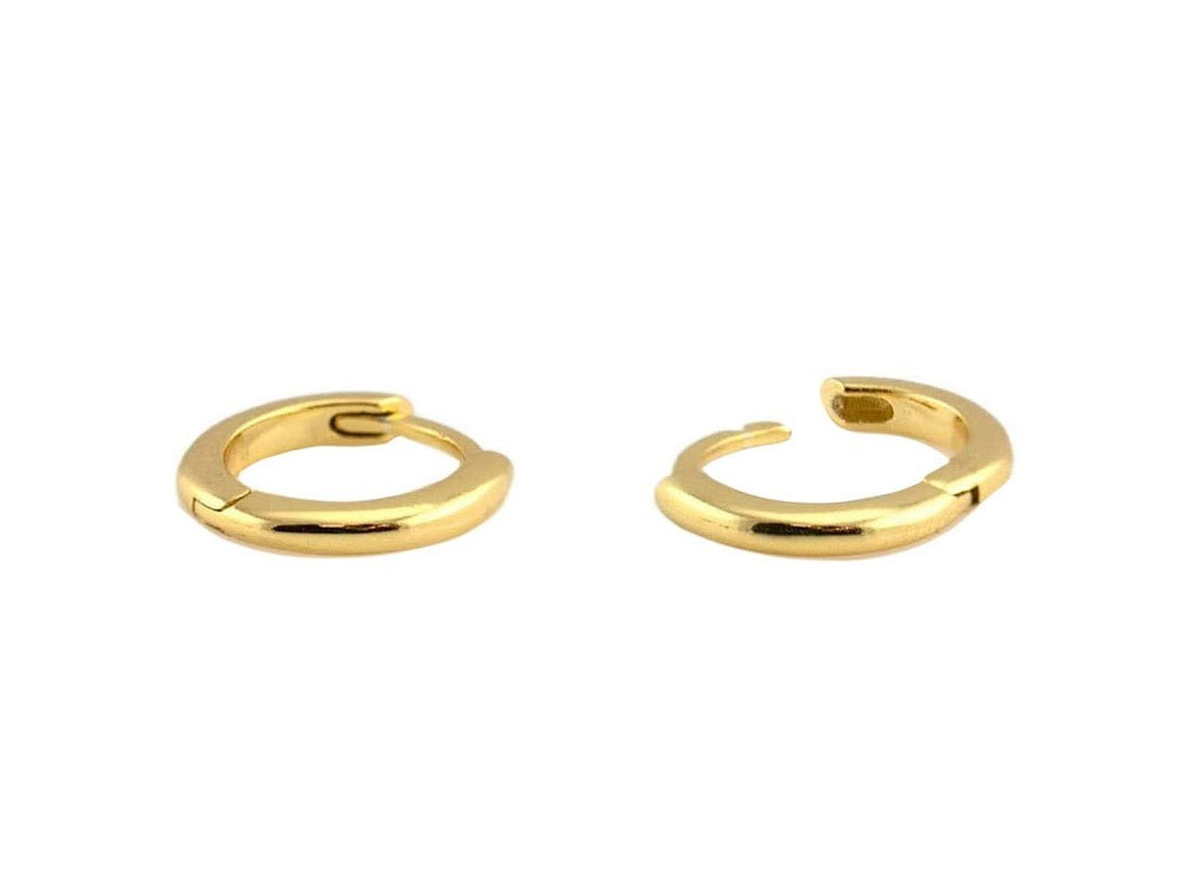 Classic Hinged Huggie Hoop Earrings