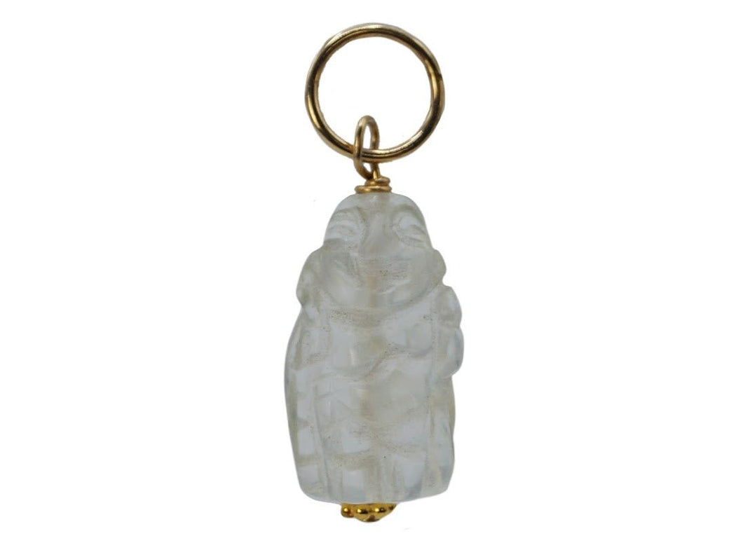 Quartz Crystal Buddha Charm