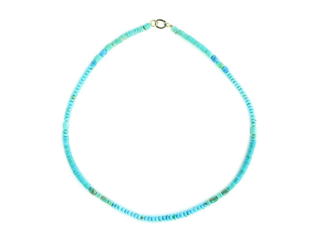 18k Mexican Turquoise Necklace