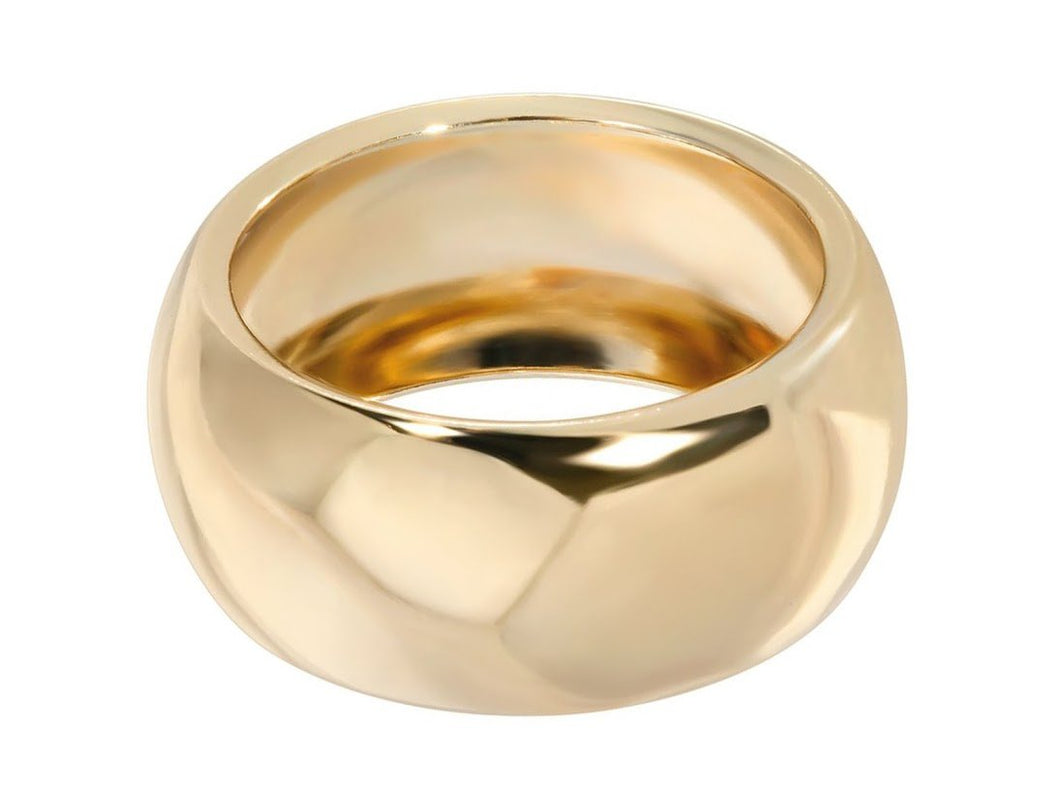 Gold Wide Domed Ring