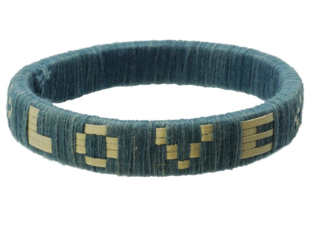 Indigo Woven Love Bracelet.