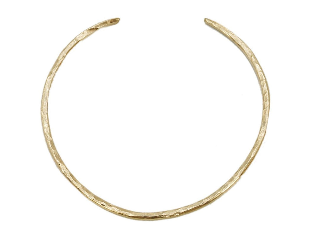 Hammered Gold Cuff Bracelet