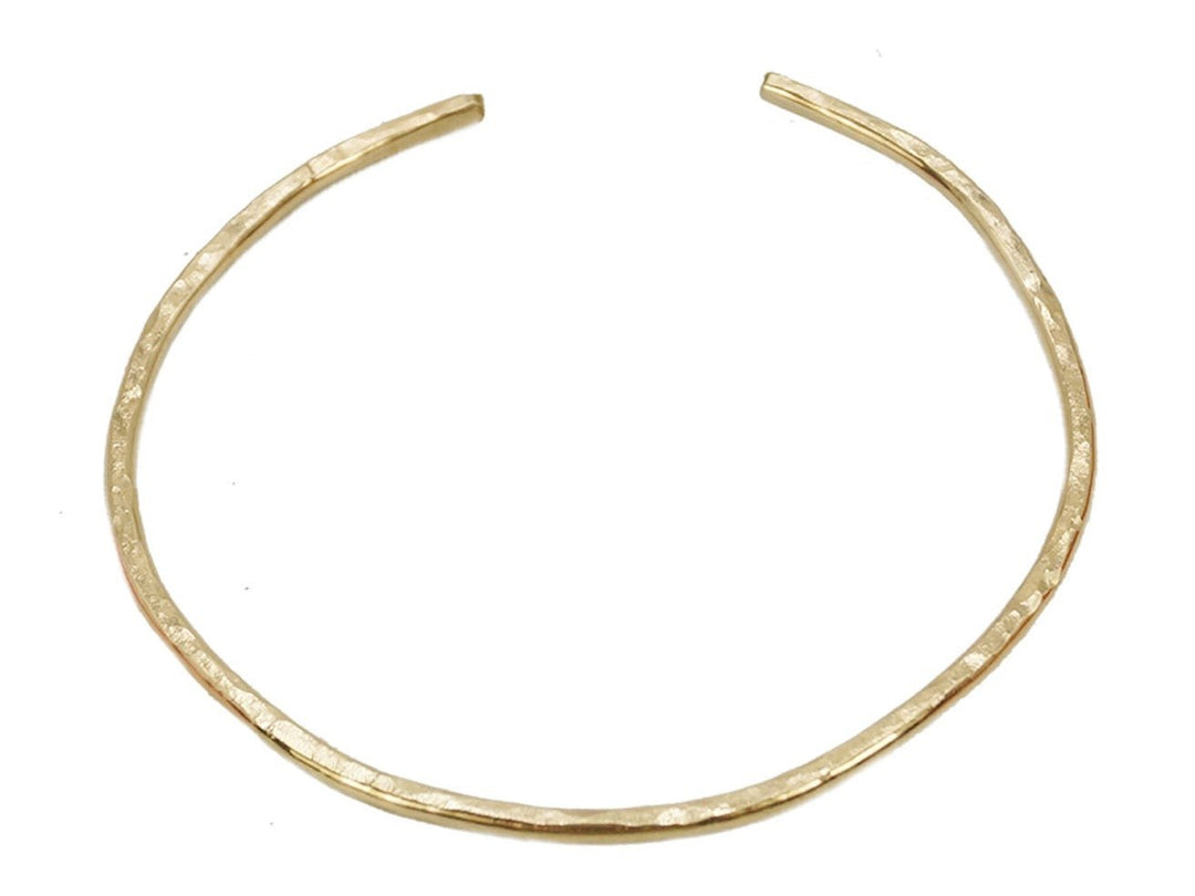 Hammered Gold Cuff Bracelet