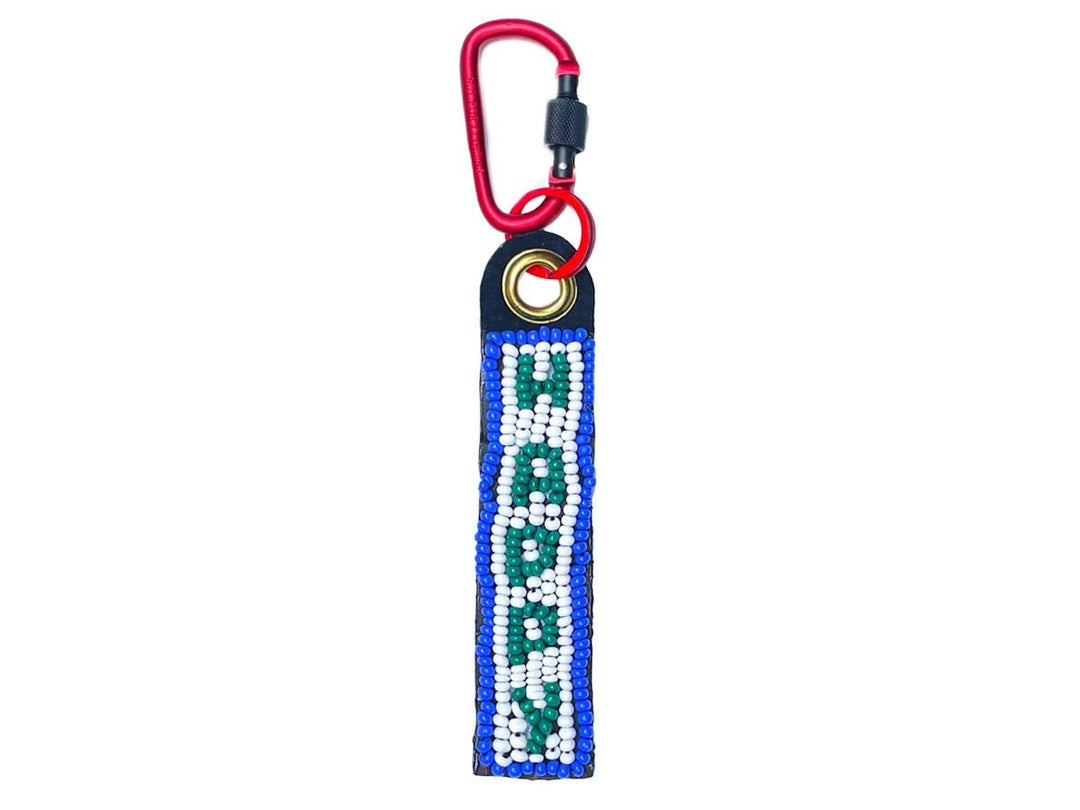 HAPPY Beaded Bag Charm