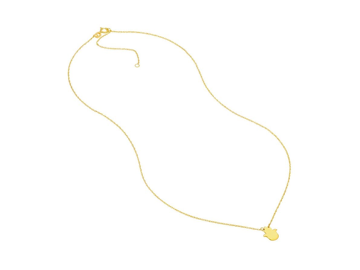 14k Mini Hamsa Necklace