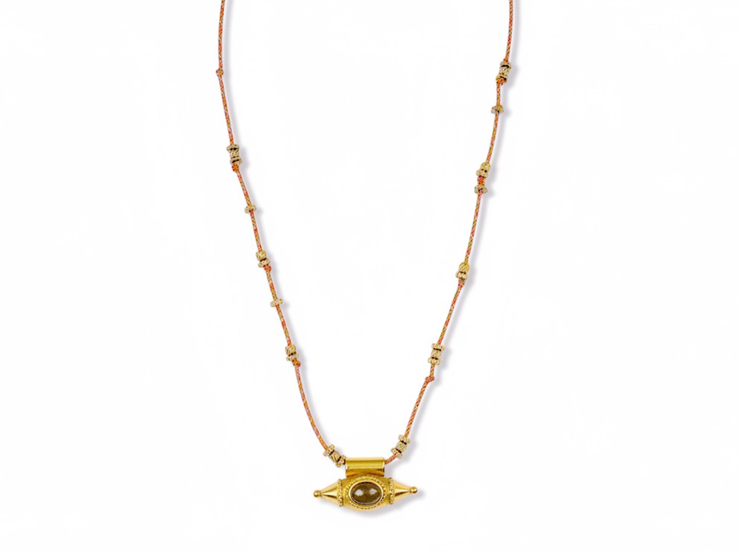 Tiger Eye Amulet Charm Necklace