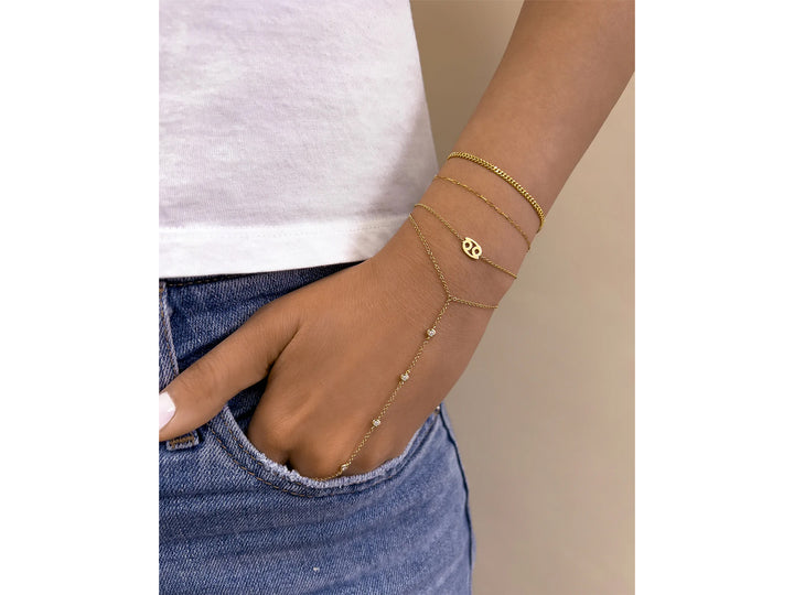 14k Gold Zodiac Bracelet