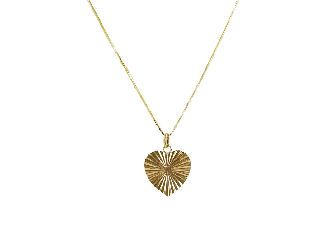 Sunburst Heart Necklace