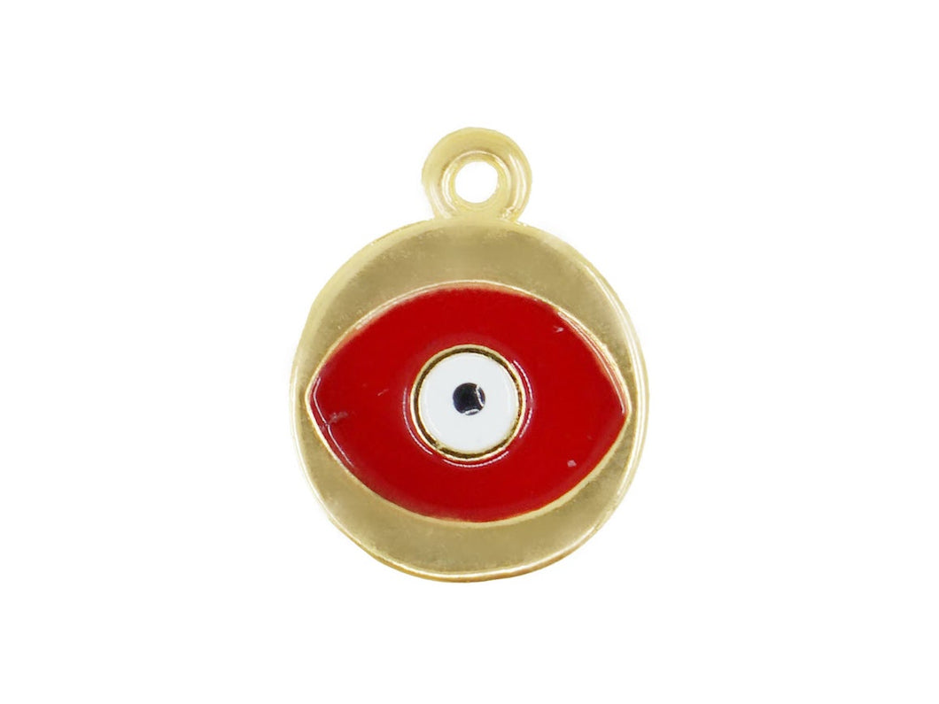 Red, White, and Black Evil Eye Charm