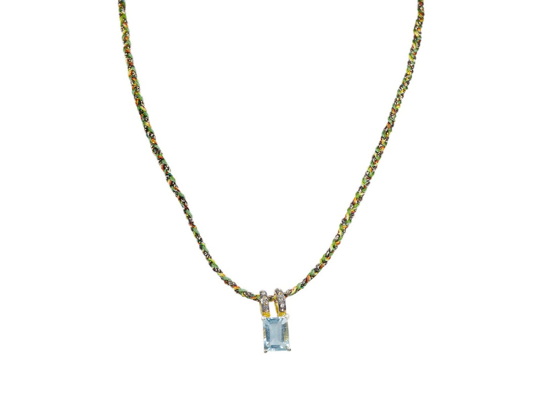 GP Aquamarine and Diamonds Necklace