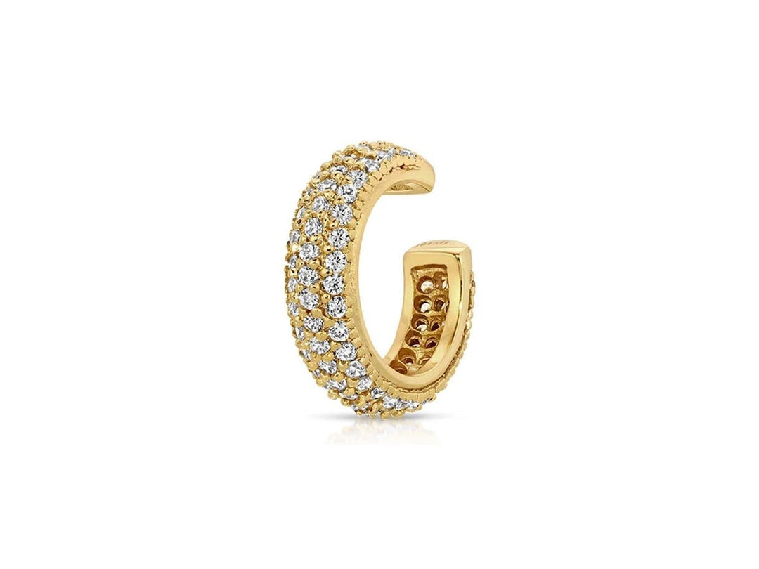 Gold Luxe Ear Cuff with CZs