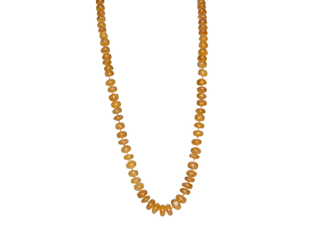 Orange Hessonite Garnet Strand Necklace