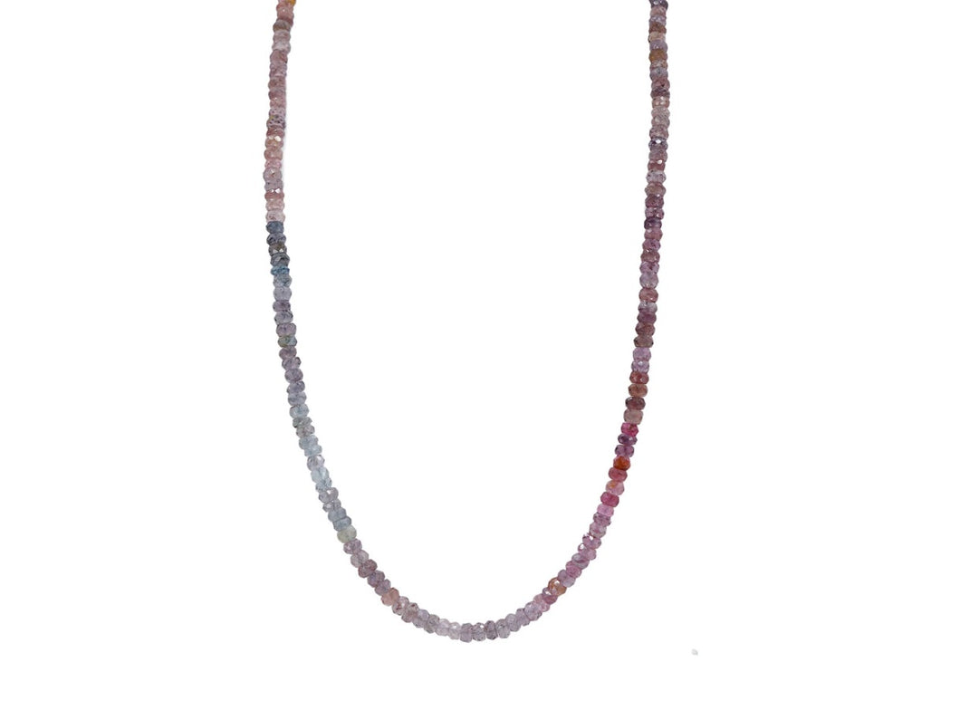 Rose Sapphire Strand Necklace