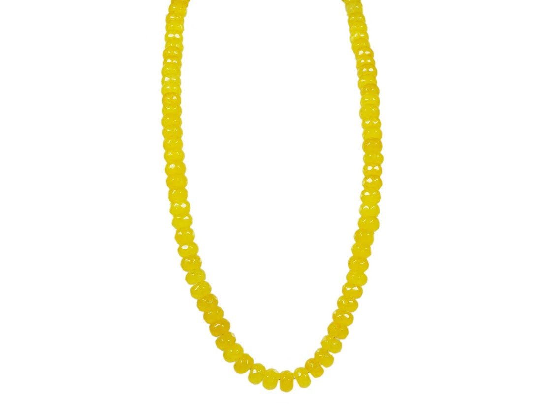 Yellow Jade Necklace.