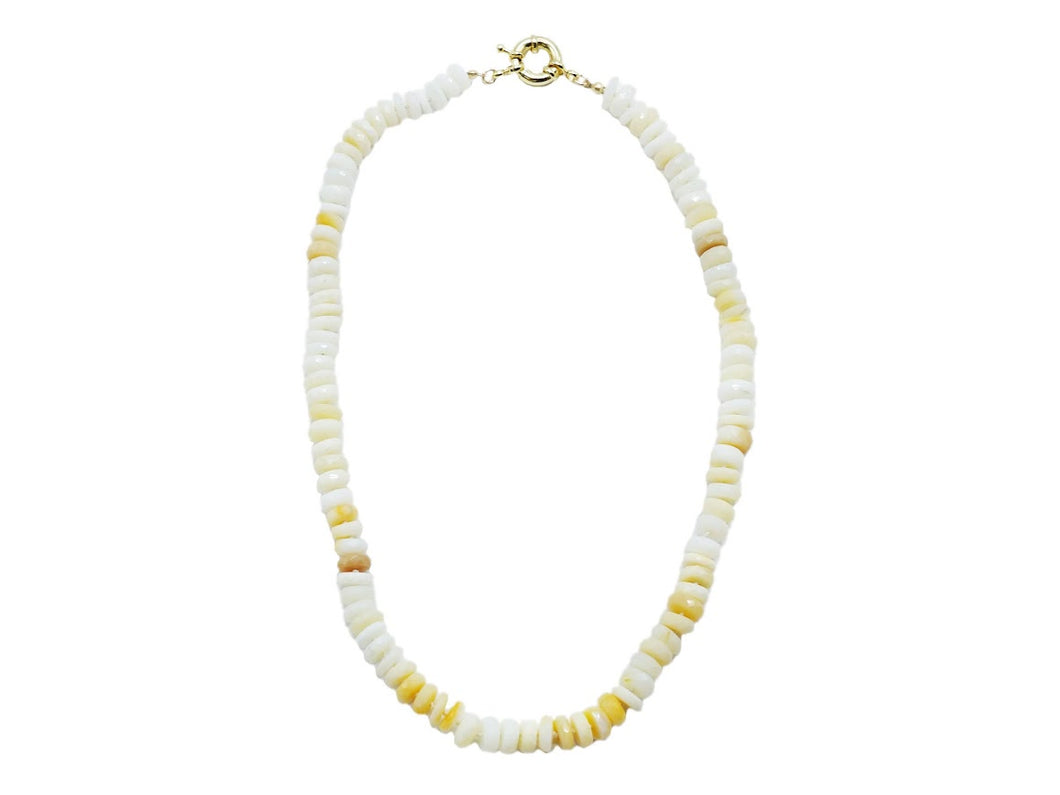 Smooth Ombre Fire Opal Necklace