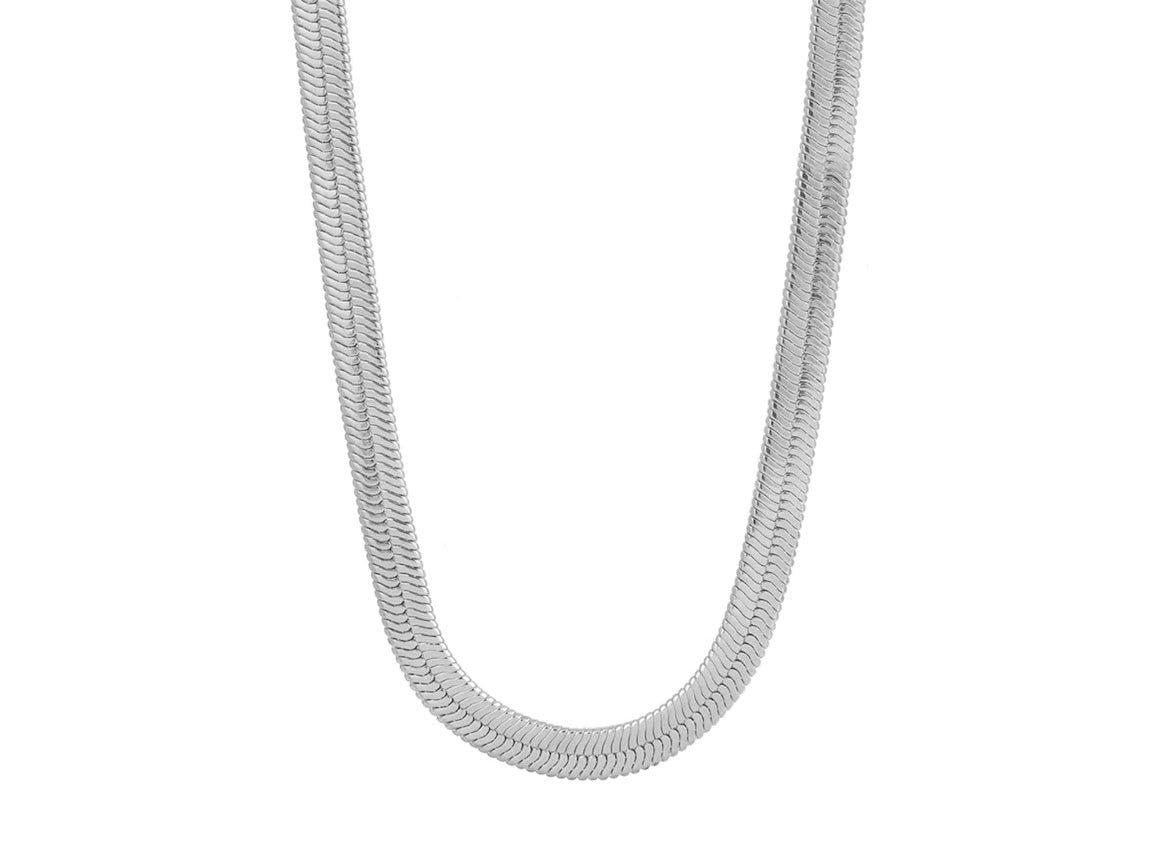 Silver Heavy Herringbone Chain
