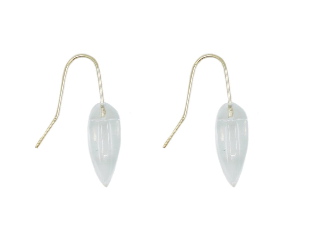 14k Quartz Crystal Earrings