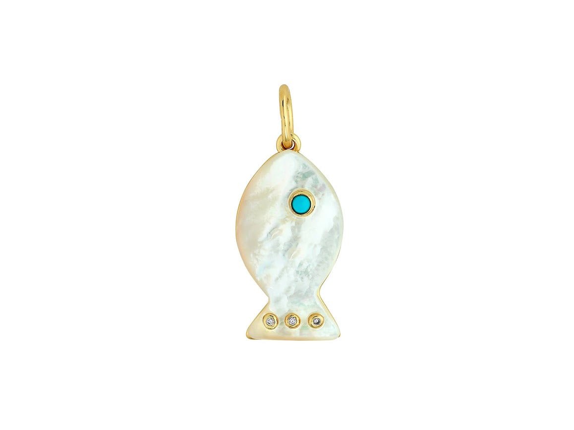 Mother of Pearl Fish Charm