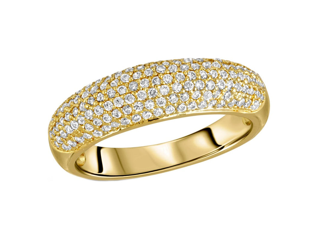 Pave Dome Ring with CZs