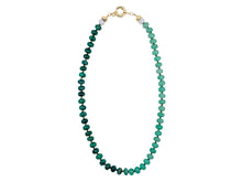 Load image into Gallery viewer, Chamonix Strand Necklace with Green Jade, Green Aventurine, and Lace Agate

