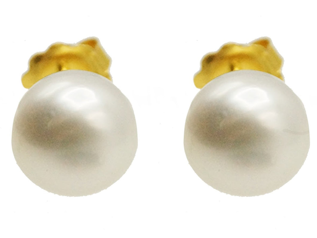 18k South Sea Pearl Stud Earrings